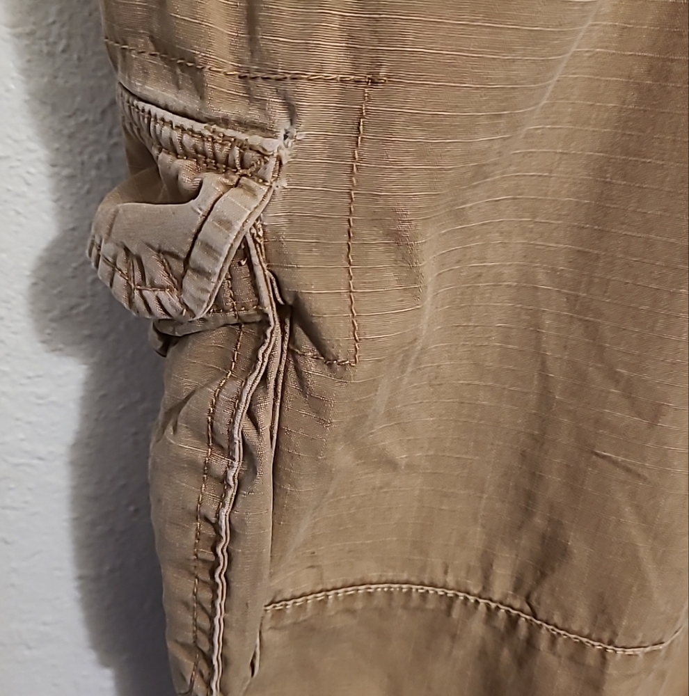 Faded Glory Men's Cargo Pocket Shorts Khaki Tan Size 34 - Picture 6 of 7
